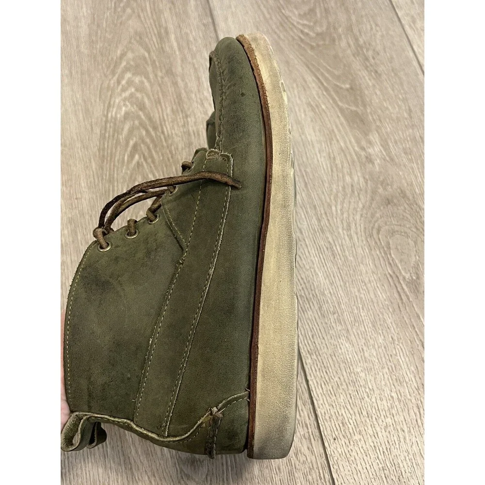 Ronnie Fieg By Sebago Shoes Mens size 10M Chukka Moccasin Boots Green‎